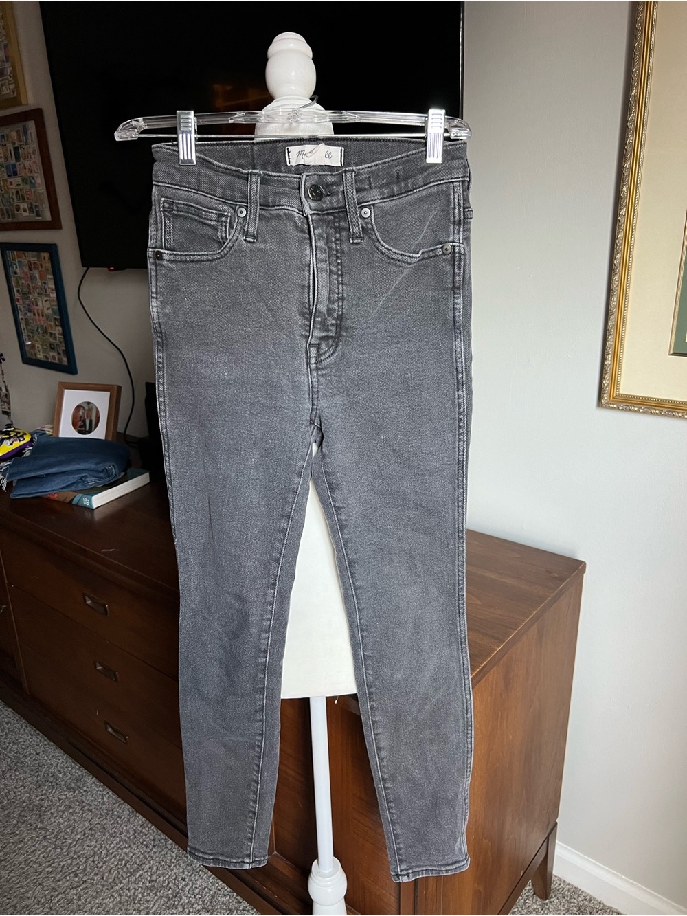 Madewell Washed Black Skinny Jeans